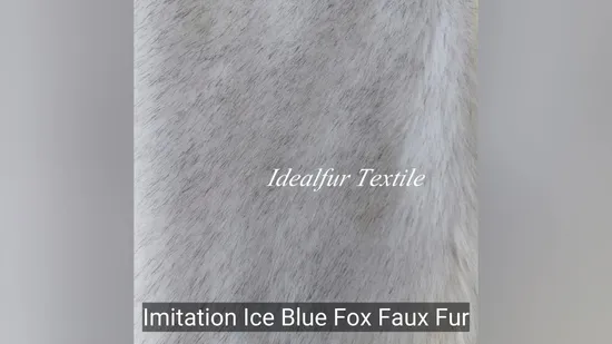 Luxurious Ice Blue Faux Fur Throw for Stylish Home Decor
