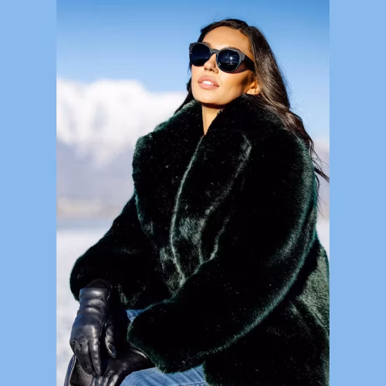 Artificial Fur Fabric for Fur Jacket Polyester Fake Fur Fabric
