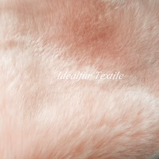 Red Imitation Fox Hair Plain Faux Fur