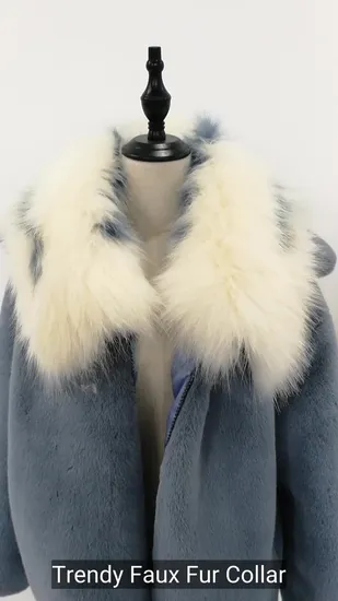 Chic Faux Fur Scarf with Stylish Collar for Women 