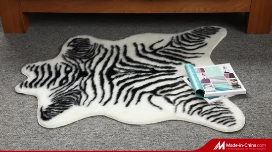 Plush Faux Fur Area Rug for Chic Fashion Designs 