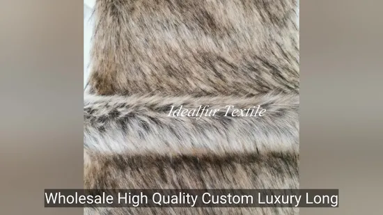 Premium Customizable Long Pile Faux Fur Fabric for Luxury Crafts 