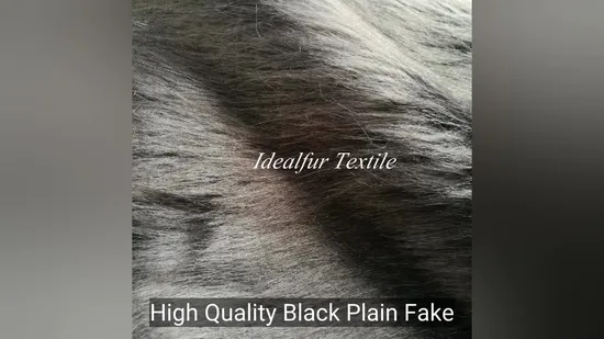 Luxurious Black Faux Raccoon Fur for Chic Fashion Trends 