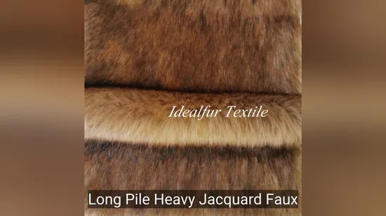 Luxurious Jacquard Faux Fur Fabric for Elegant Fashion Designs 