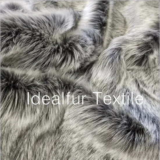 Comfortable High Soft Silver Faux Fur Collar 