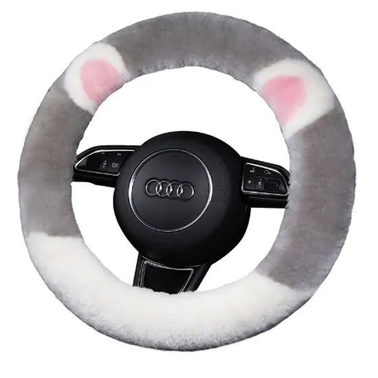 Auto Accessories Women′s Winter Cute Girl Plush Cartoon 