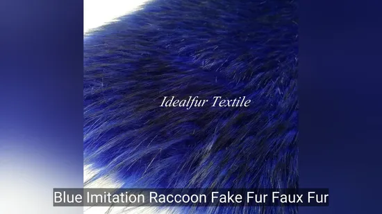 Luxurious Blue Faux Fur for Fashion Accessories and Apparel 