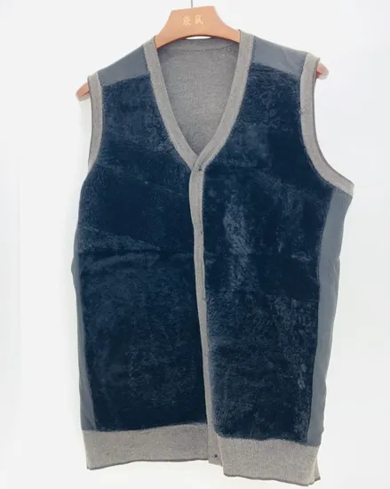 Factory Sale Genuine Fur Sheepskin Lambs Wool Lining Vest Garment 