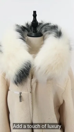 Luxurious Raccoon Fur and Fox Skin Fashion Collar 