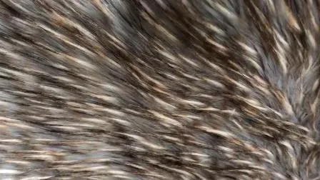 Luxurious Two Tone Jacquard Faux Fur for Elegant Upholstery 