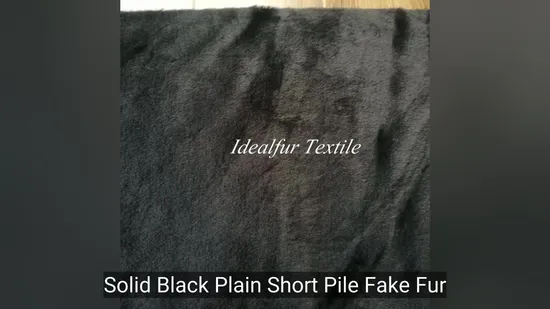 Luxurious Black Faux Fur Fabric for Creative Crafting Projects 