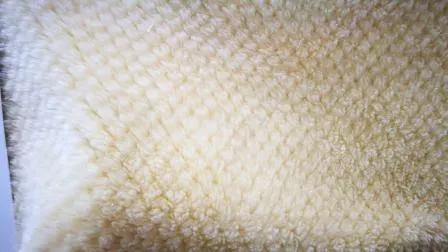 Luxurious Yellow Faux Fur Throw Blanket with Elegant Silver Highlights 