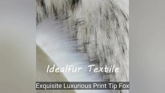 Premium Fox Fur Fashion Accessory with Unique Print Design 