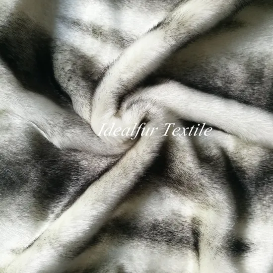 Luxurious Black Stripe Faux Fur Fabric for Fashionistas 